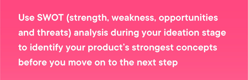 swot analysis product design process