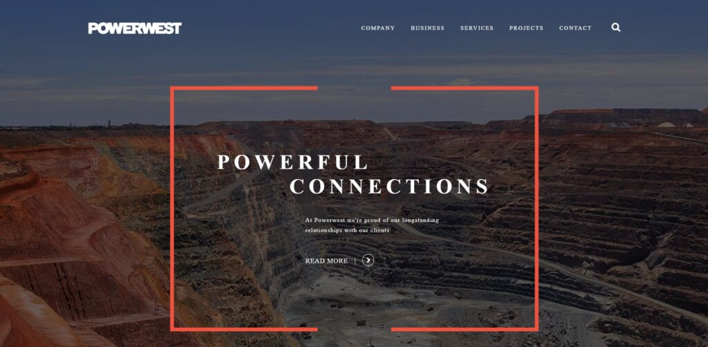 powerwest b2b website designs